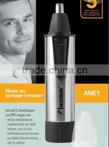 2 in 1 Battery Nose Trimmer,Nose hair trimmer and Nose Neck with Hair Clipper