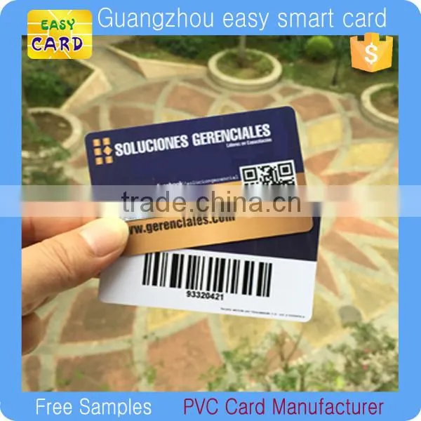 Offset printing qr code pvc business card