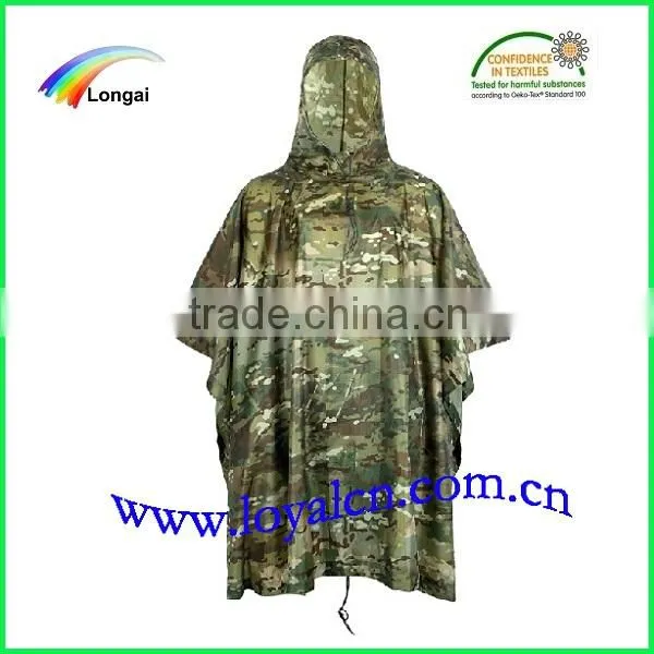 outdoor waterproof long target pvc raincoat