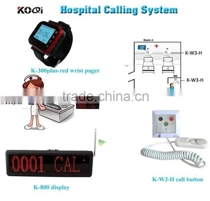 Nursing Wireless Call System English Prompt Display Emergency Calling System