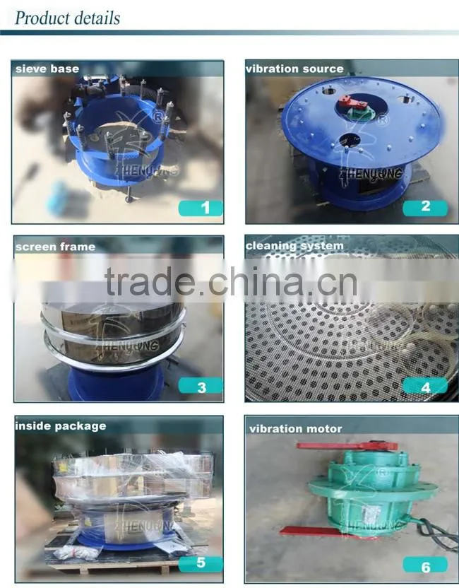ZYD CE&ISO high quality food grade shaker screen