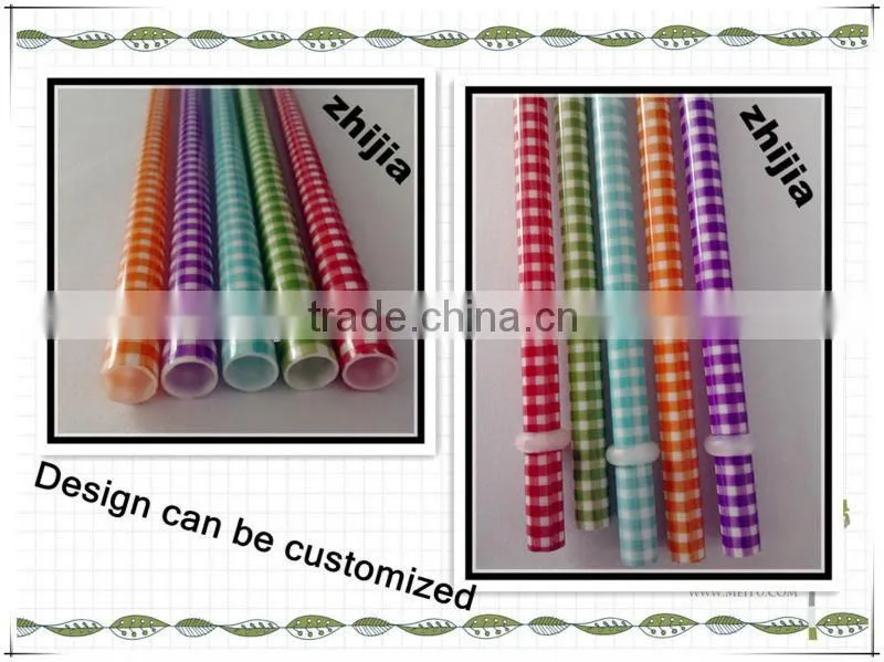 Low price hard plastic printing straw for party