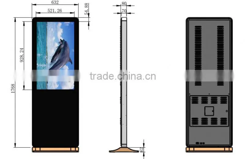 Hot sale 42 inch indoor digital signage player