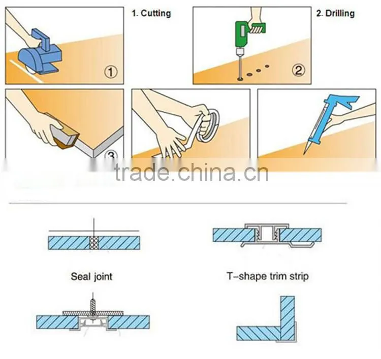 2015 new products Low cost building materials interior decorative plastic marble skirting