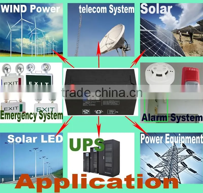 5kw solar system battery deep cycle type long time discharge solar battery 12v100ah