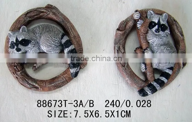 polyresin leopard cat magnet