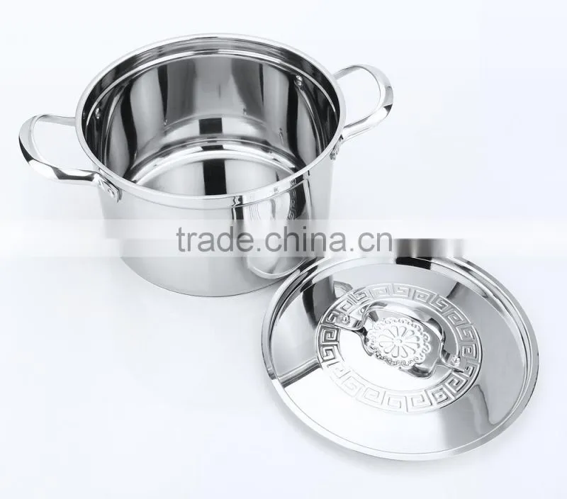 large stainless steel cookware kitchenware houseware stock pot 28cm