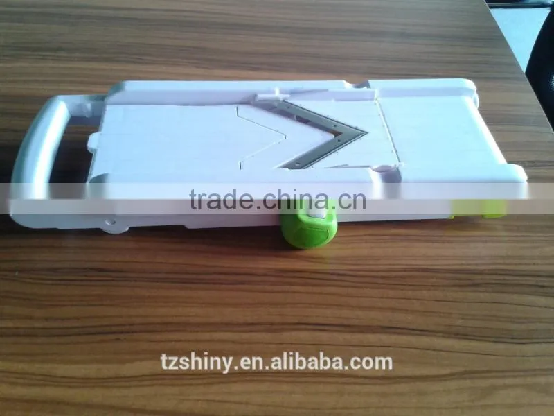 2016 Premium Smart Slicer Plastic Julienne Slicer Stainless Steel Mandoline Slicer with Hand Guard