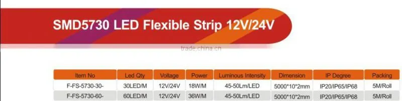 High Lumen led light 5730 led strips