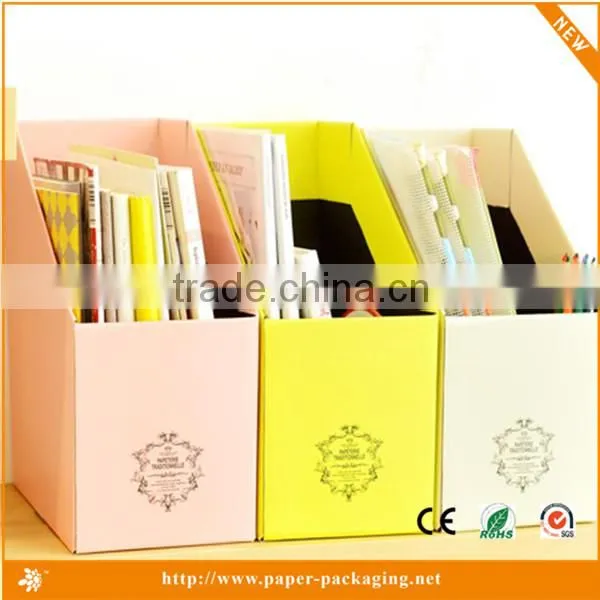 Colorful paper box packaging for file preparetion