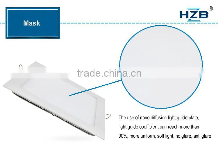 Trade Assurance 15W Square Natural White LED Recessed Ceiling Panel Down Light Bulb Slim Lamp