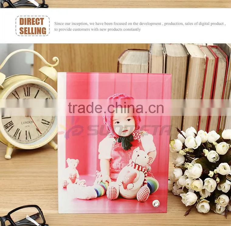 Yiwu sublimation factory new design glass photo frame