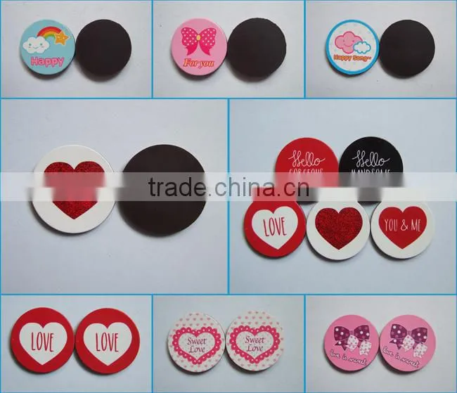 small round fridge magnet