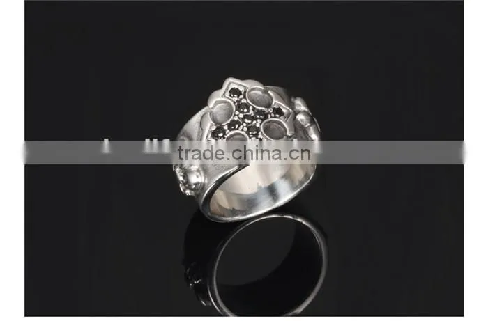 wholesale man jewellery new arrival 2016 316L steel cubic zirconia ring men