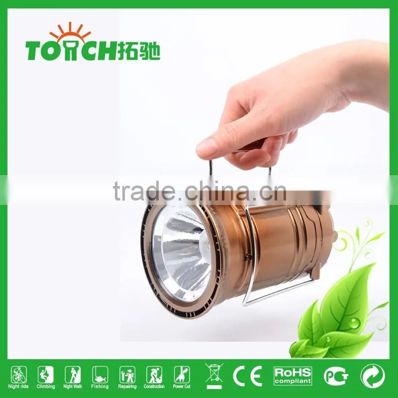 LED Solar Power Camping Lantern for Camping and Emergency