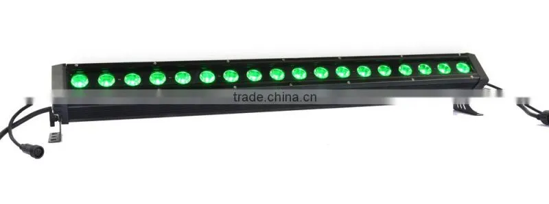 RGBWA five in one 18x12w wall washer lighting/ outdoor wall bar light