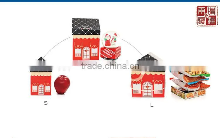 manufacturer custom logo house shape gift box