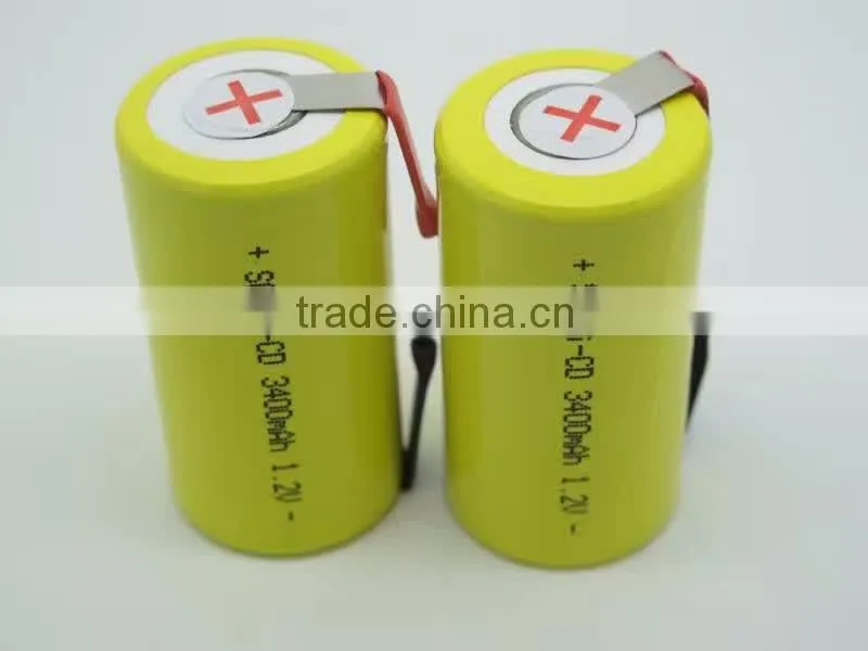 NiCd Rechargeable battery sc 1300 ni cd battery pack /sc 24v 1300 nicd battery pack