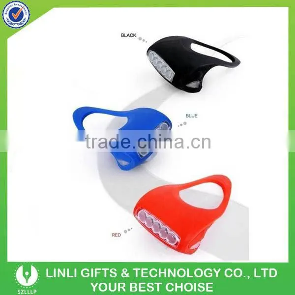 5 white 2 red LED bicycle light