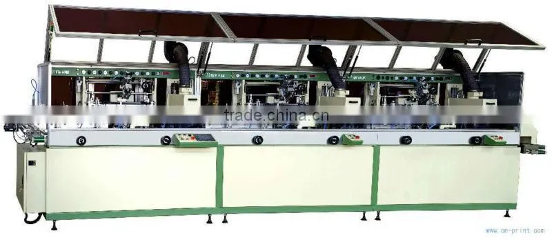 LC-120UV-4 Automatic 4-colour Plastic Bottle UV maquinaria para serigrafia