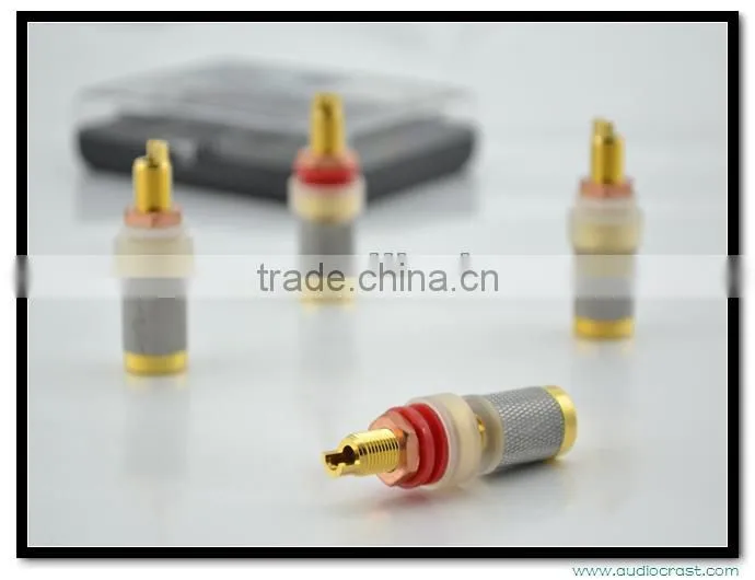 Audiocrast AB-303(G) High End Gold Plated Binding Post speaker connector Power Amplifier Connector