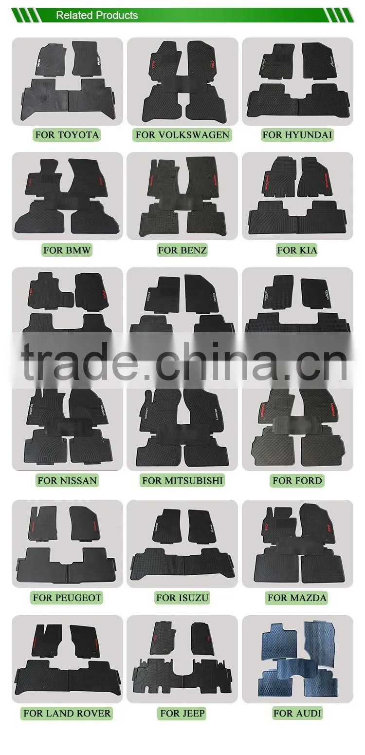 Genuine Black Front and Rear Carpet Floor Mat for Hyundai Sonata 2015