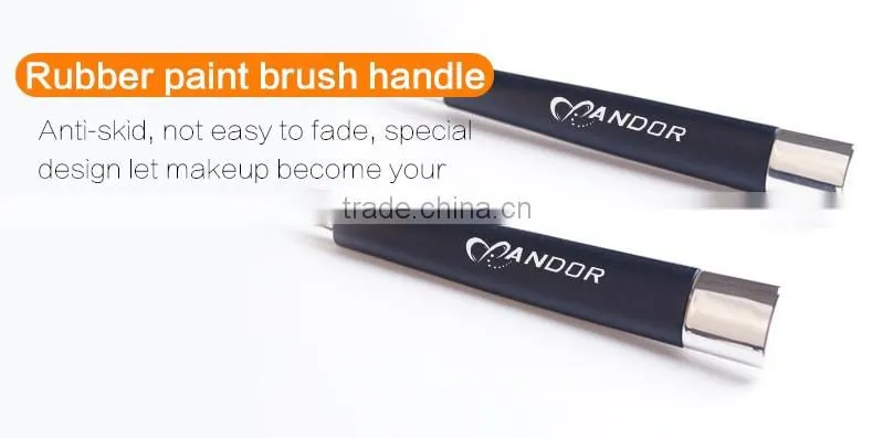 2016 Newly silver 9 pieces golf make up brushes sets