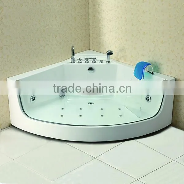 new transparent glass whirlpool massage bathtub Q322M