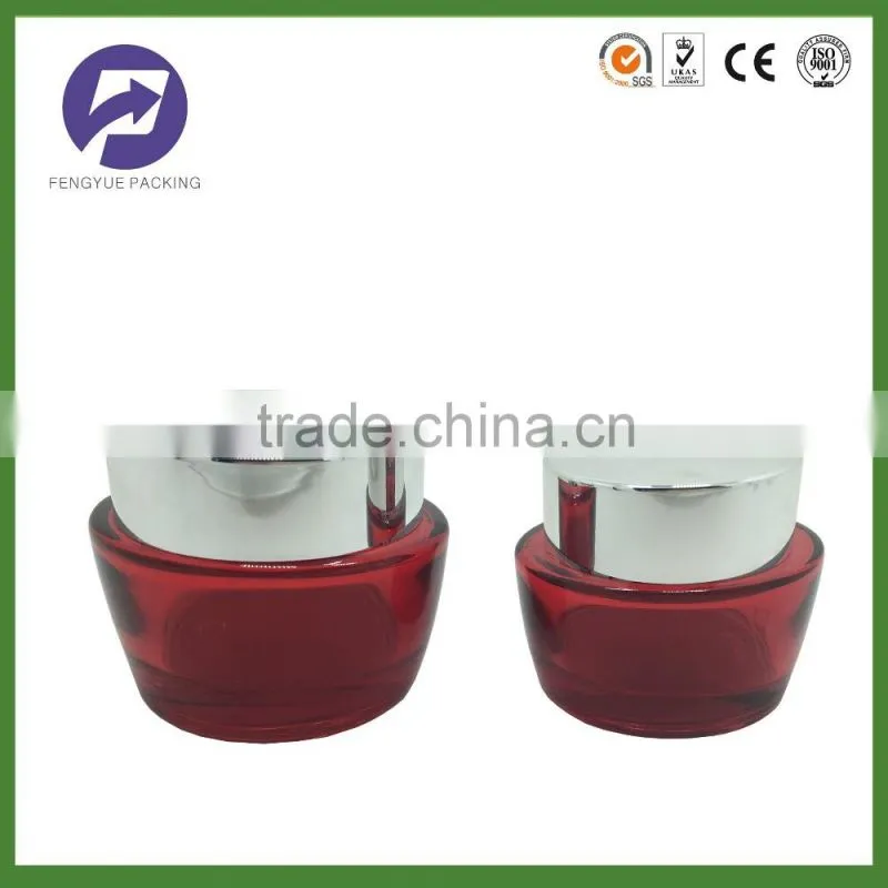 Hot selling cosmetic lotion bottles and galss cream jars