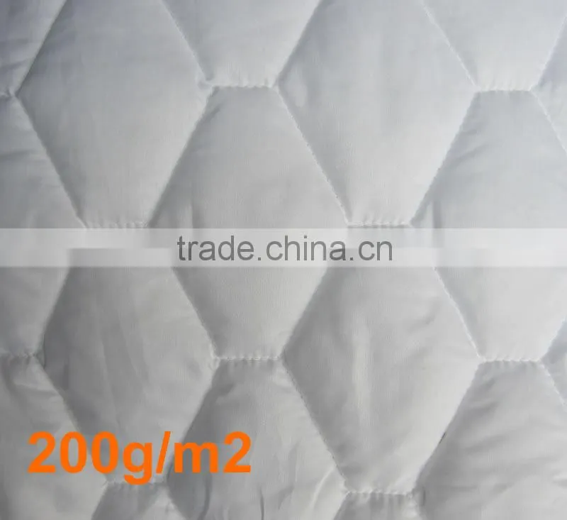 Hot sell white 100% cotton quilted plain mattress cover and protector