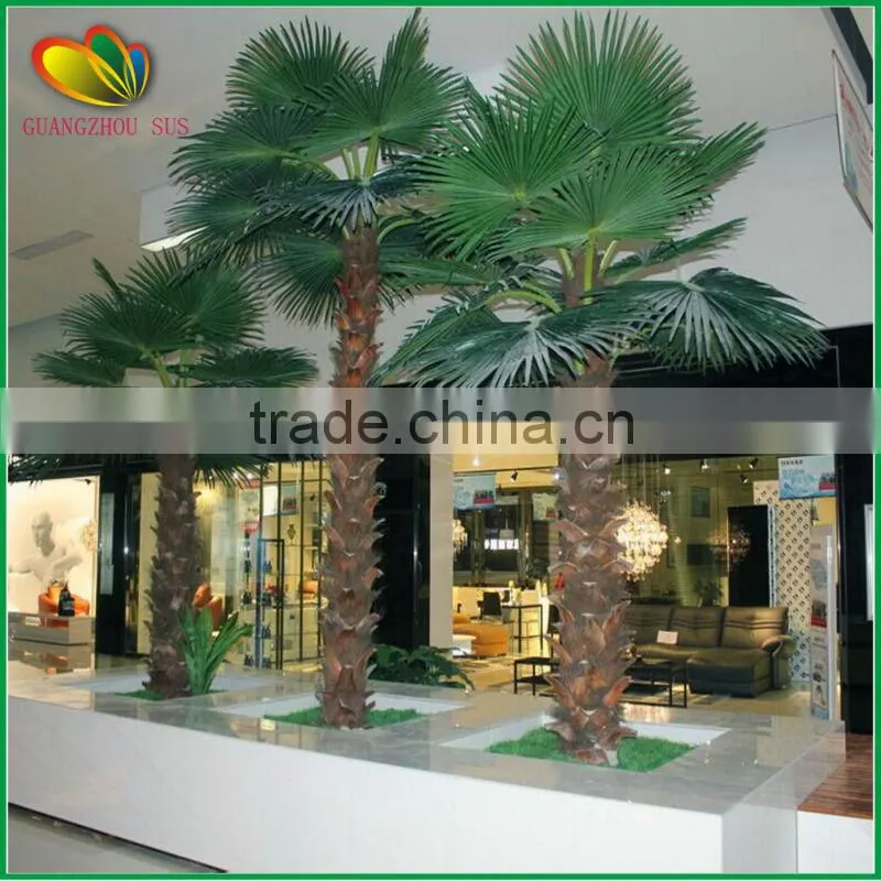 Customized palm tree hand-made artificial palm tree with fiberglass