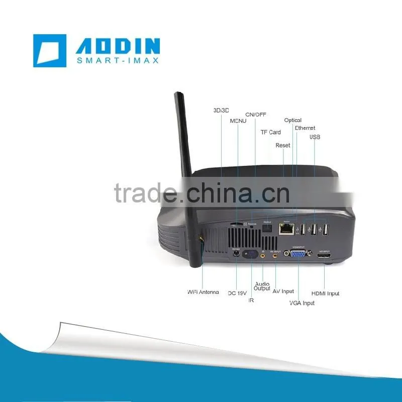 Both OEM and ODM available 4Kx4K Smart Projector RK3288 20Core: 4 Core CUP + 16 Core GPU, ARM Cortex-A17 CPU with up to 1.8GHz