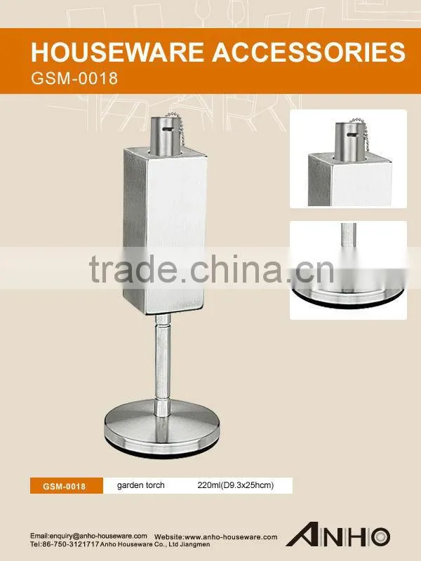Stainless Steel Garden Torch (220ml)