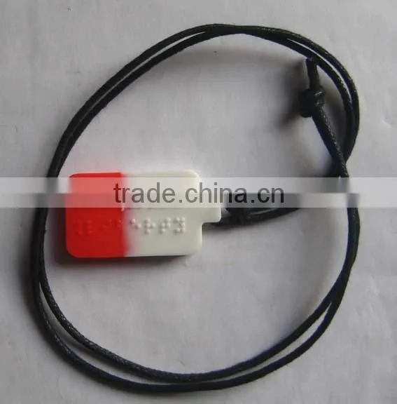 silicone hangtag