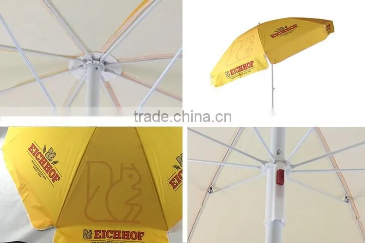 Guaranteed quality proper price yellow beach sun umbrellas