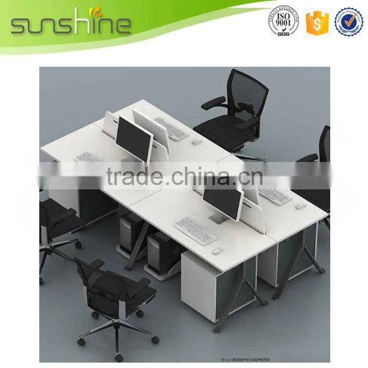 China Wholesale Metal Office Table Base Fashion Office Glass Wall Partition Steel Office Furniture