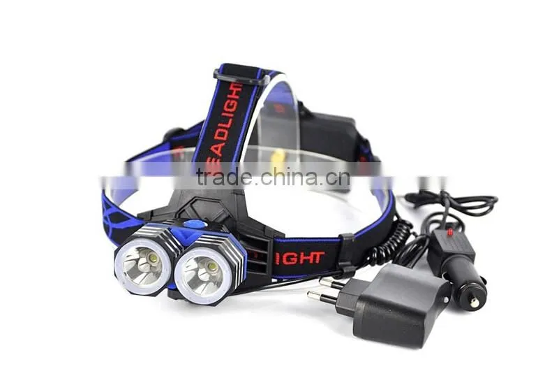 IP65 IP Rating and LED Light Source rechargeable led headlamp