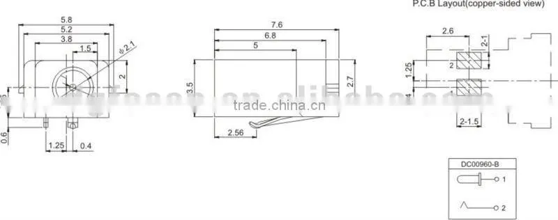 dc power jack, power socket, dc jack for power