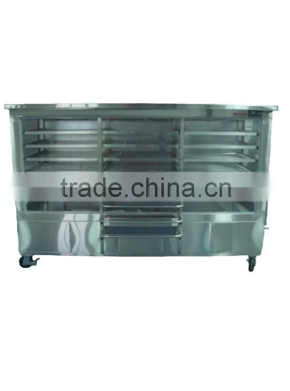 Quickly Bun/ Cake Stainless Steel Glass Hot Food Warmer Display Warming Showcase
