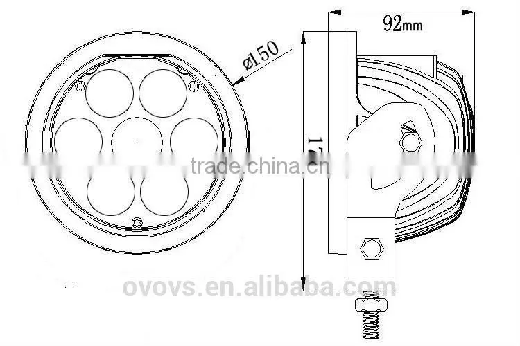 5600lm 70w led work light 10-30v super 4x4 off road lights for truck, suv, atv, car led light