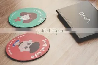 lovely round shape hot-selling anti-slip mouse pad, mouse mat