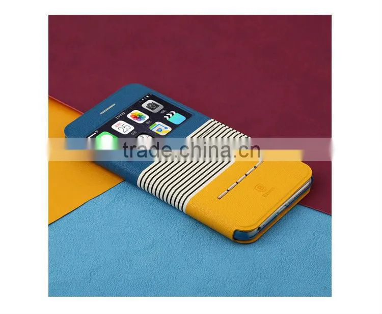 Baseus Stripes Pattern Smart Sliding Function cover for iphone 6 plus