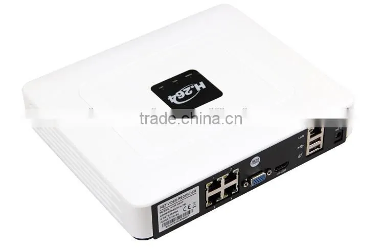 Security Network 720P POE IP Camera Mini HDMI CCTV System 4 Channel NVR Recording Surveillance Kit