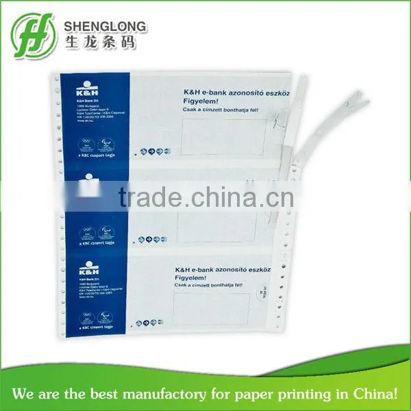 3 copies pin mailer for bank