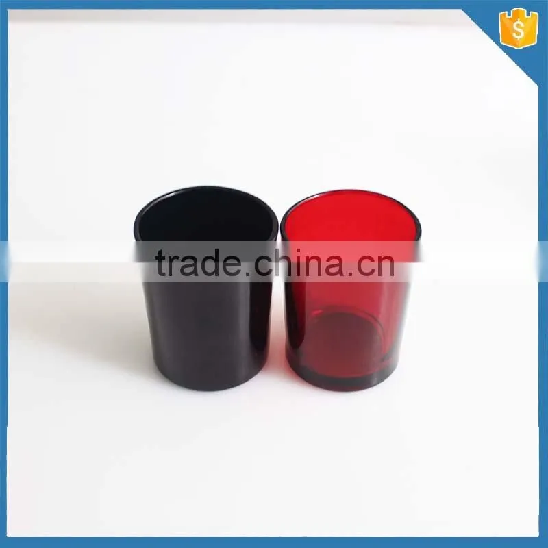cheap small black glass votive candle holder
