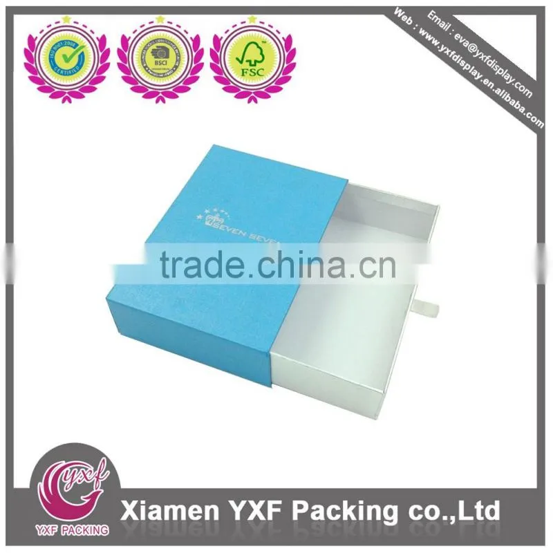 Blue drawer paper box