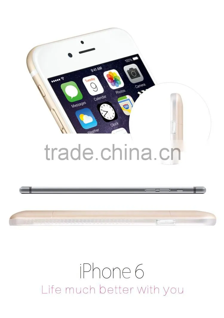 Rechargeable li-polymer battery case for iphone 6 Wireless Power Bank Charger