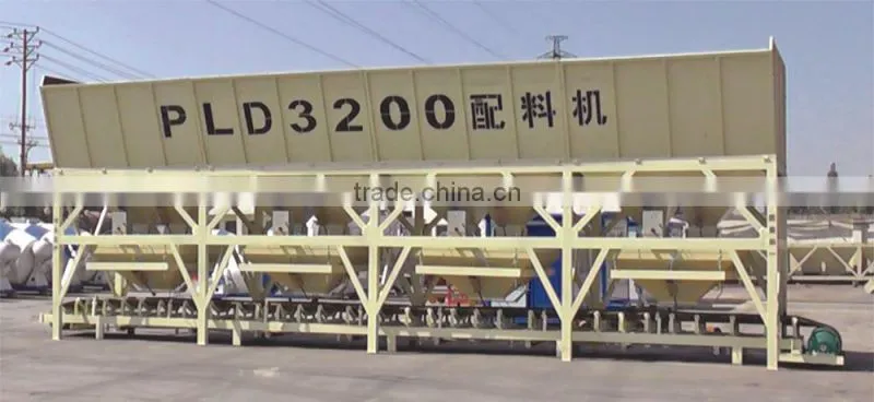 PLD3200 3/4 Bin Concrete Batching Machine For Sale