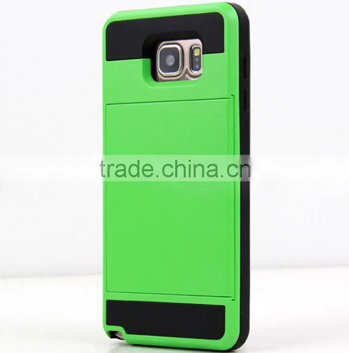 Dual Layer Armor fundas Case Luxury Soft Hybrid Slim Back cases for iphone 4 4s 5 5s 5c 6 6s Plus case cover Slide Card Cover