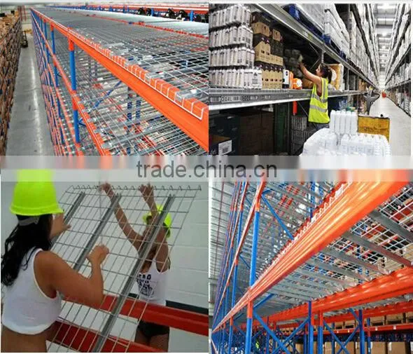 Mesh shelf decking Selective Pallet Rack steel industrial Decking